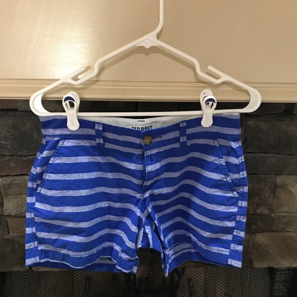 Blue stripe old navy shorts